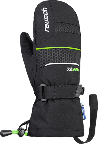 Reusch Connor R-TEX® XT Junior Mitten 4961518 7716 black green front